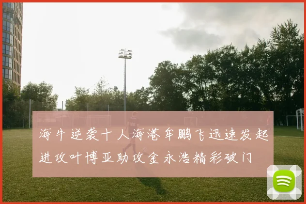 海牛逆袭十人海港牟鹏飞迅速发起进攻叶博亚助攻金永浩精彩破门